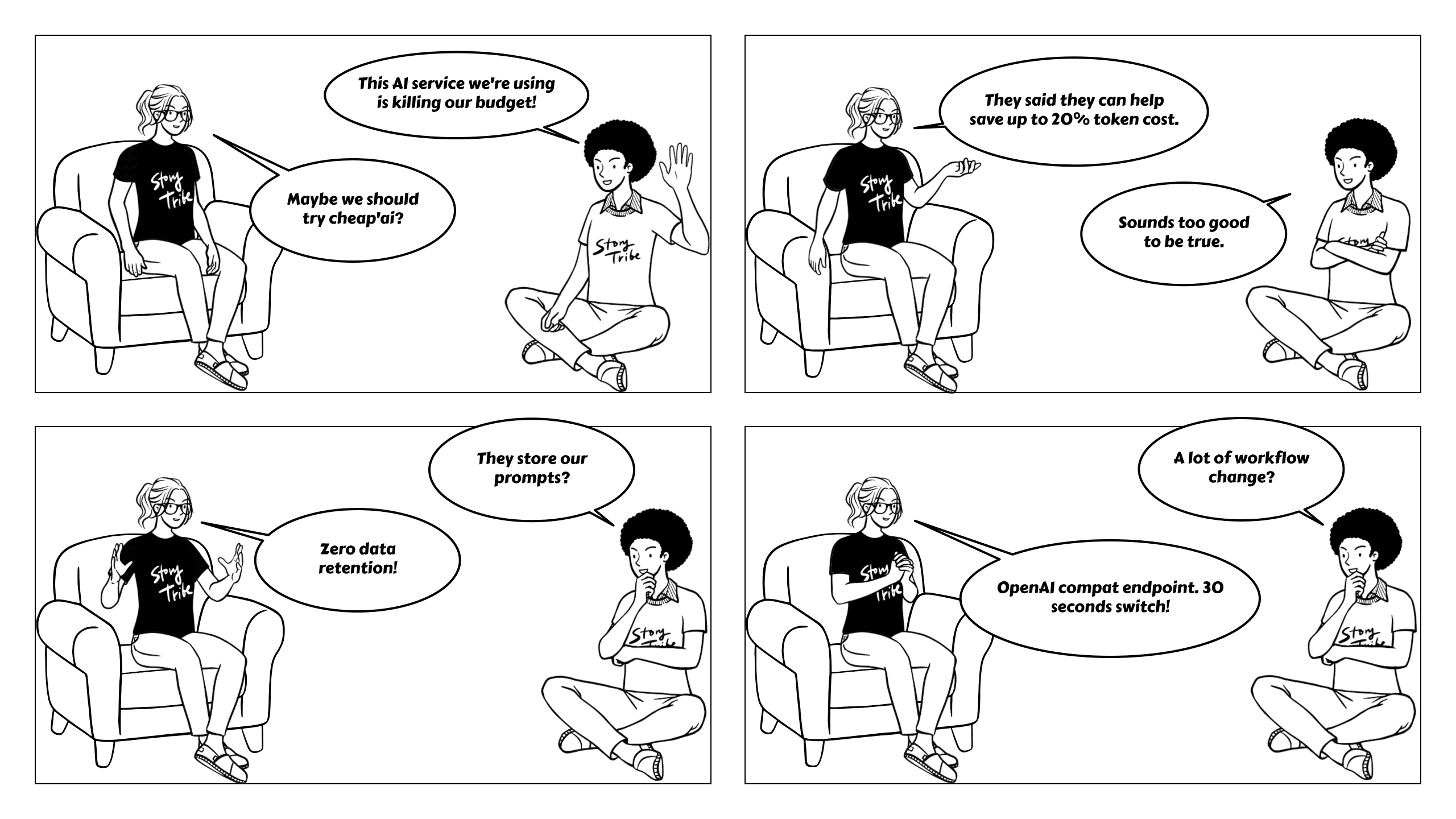 Cheap AI Features comic